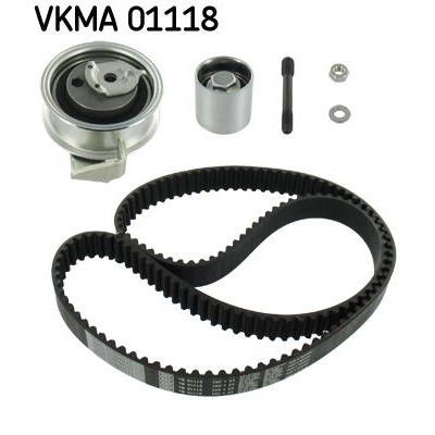 Снимка на Комплект ангренажен ремък SKF черен VKMA 01118