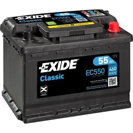 Снимка на Акумулатор EXIDE CLASSIC * EC550 за Citroen Xantia Estate X1 1.8 i - 90 коня бензин