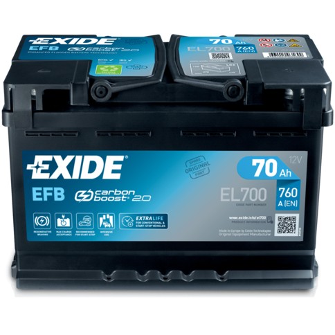 Снимка на Акумулатор EXIDE EFB EL700 за Citroen Xantia X1 3.0 i 24V - 190 коня бензин