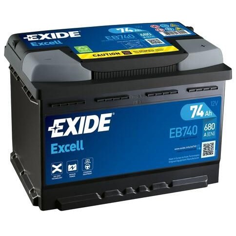 Снимка на Акумулатор EXIDE EXCELL ** EB740 за CADILLAC BLS Sedan 1.9 D - 150 коня дизел