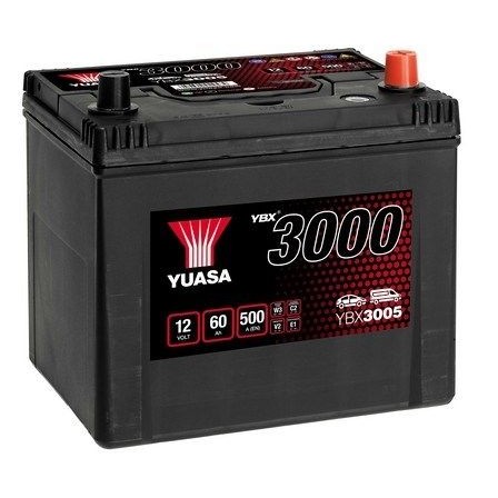 Снимка на Акумулатор YUASA YBX3000 SMF Batteries YBX3005 за Mazda 323 Saloon (BG) 1.8 16V Turbo 4WD (BG8R) - 163 коня бензин