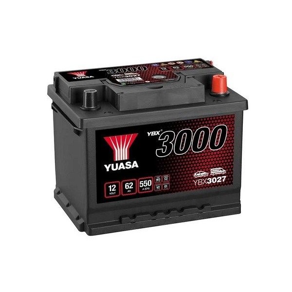 Снимка на Акумулатор YUASA YBX3000 SMF Batteries YBX3027 за Audi A6 Avant (4A, C4) 2.0 - 100 коня бензин