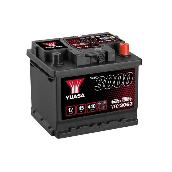 Снимка на Акумулатор YUASA YBX3000 SMF Batteries YBX3063 за Citroen AX Hatchback ZA 10 E - 41 коня бензин