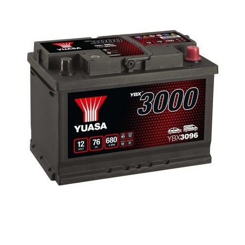 Снимка на Акумулатор YUASA YBX3000 SMF Batteries YBX3096 за Audi A4 Sedan (8E2, B6) 1.9 TDI - 130 коня дизел
