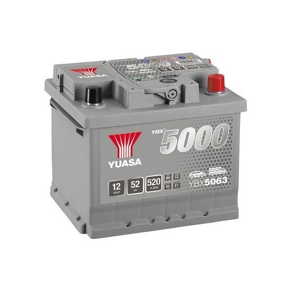 Снимка на Акумулатор YUASA YBX5000 Silver High Performance SMF Batteries YBX5063 за Rover 200 (RF) 211 - 60 коня бензин