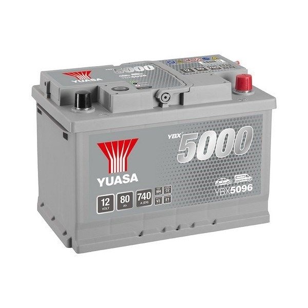 Снимка на Акумулатор YUASA YBX5000 Silver High Performance SMF Batteries YBX5096 за Citroen Xantia X1 3.0 i 24V - 190 коня бензин