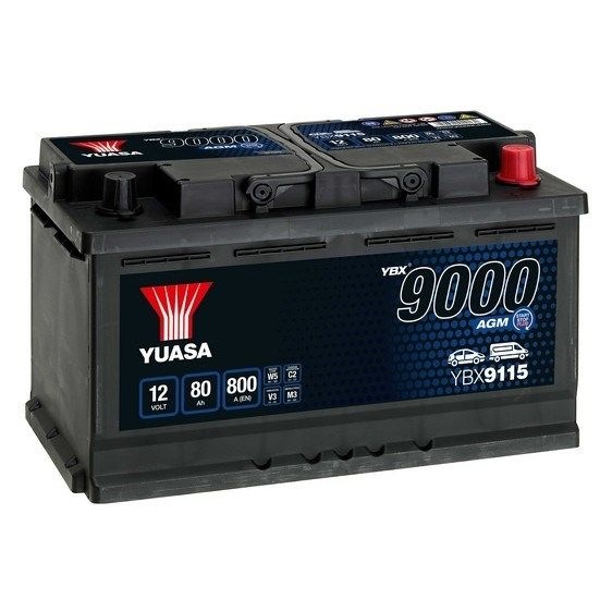 Снимка на Акумулатор YUASA YBX9000 AGM Start Stop Plus Batteries YBX9115 за BMW X2 (F39) sDrive 20 i - 178 коня бензин