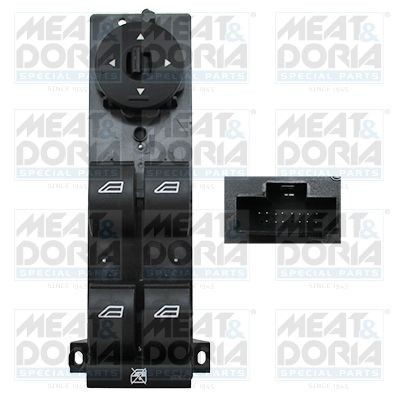 Снимка на Бутони ел. стъкла MEAT & DORIA черен 26048 за Ford Focus 2 (da) 2.0 TDCi - 136 коня дизел