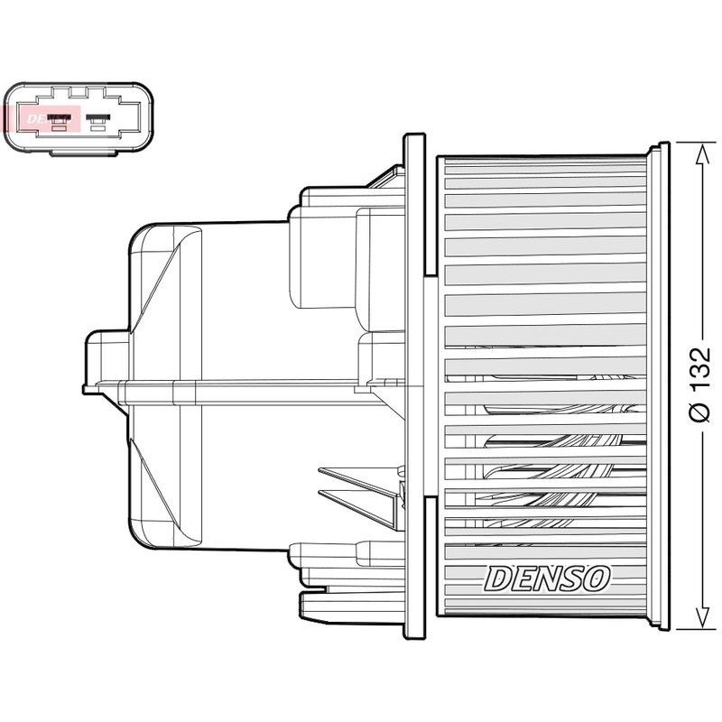 Снимка на Вентилатор вътрешно пространство DENSO DEA33002 за Volvo V60 1.6 DRIVe - 114 коня дизел