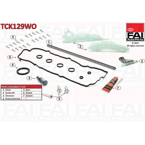 Снимка на Водна помпа FAI AutoParts TCK130WO за Citroen Jumper BUS 2.2 HDi 130 - 130 коня дизел