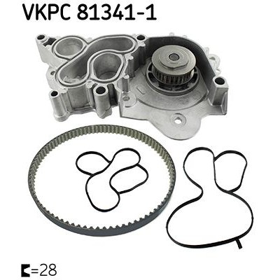 Снимка на Водна помпа SKF VKPC 81341-1 за Audi A3 (8V1) 1.2 TFSI - 105 коня бензин
