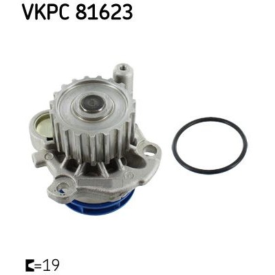 Снимка на Водна помпа SKF VKPC 81623 за Audi A3 (8L1) 1.9 TDI - 110 коня дизел