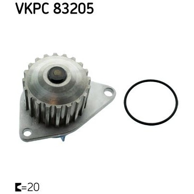 Снимка на Водна помпа SKF VKPC 83205 за Citroen AX Hatchback ZA 11 Cat (ZA_) - 54 коня бензин