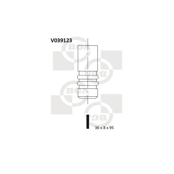 Снимка на Всмукателен клапан BGA V039123 за Audi 100 Sedan (4A, C4) 2.3 E quattro - 133 коня бензин