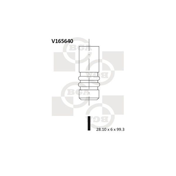 Снимка на Всмукателен клапан BGA V165640 за Audi A3 (8P1) 2.0 TDI 16V quattro - 140 коня дизел