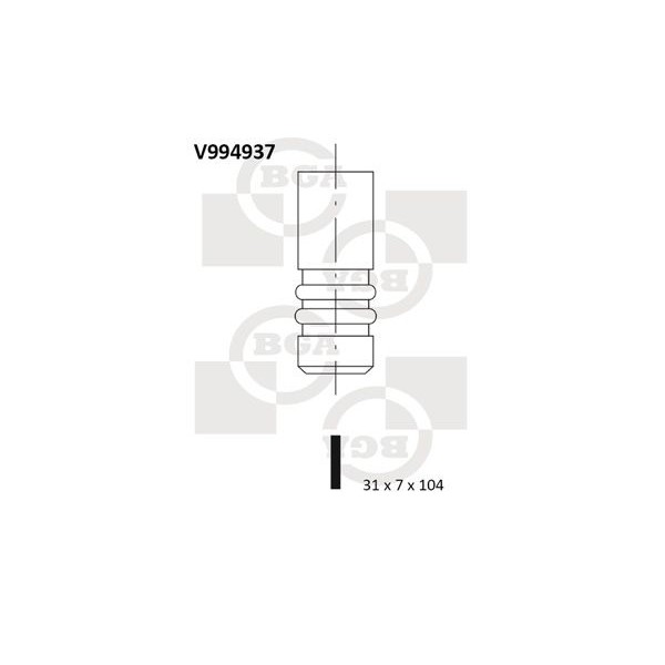 Снимка на Всмукателен клапан BGA V994937 за Volvo C70 Convertible 2.0 T - 226 коня бензин