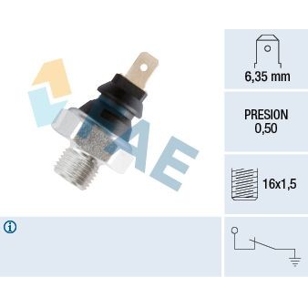 Снимка на Датчик за налягане на маслото FAE 11270 за Peugeot 205 (20A,C) 1.6 - 72 коня бензин