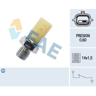 Снимка на Датчик за налягане на маслото FAE 12701 за Opel Vivaro Box (F7) 2.5 CDTI (F7) - 114 коня дизел