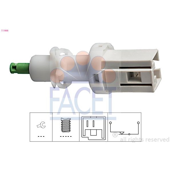 Снимка на Датчик за стоп светлини FACET Made in Italy - OE Equivalent 7.1068 за Peugeot Boxer Platform (ZCT) 1.9 TD - 90 коня дизел
