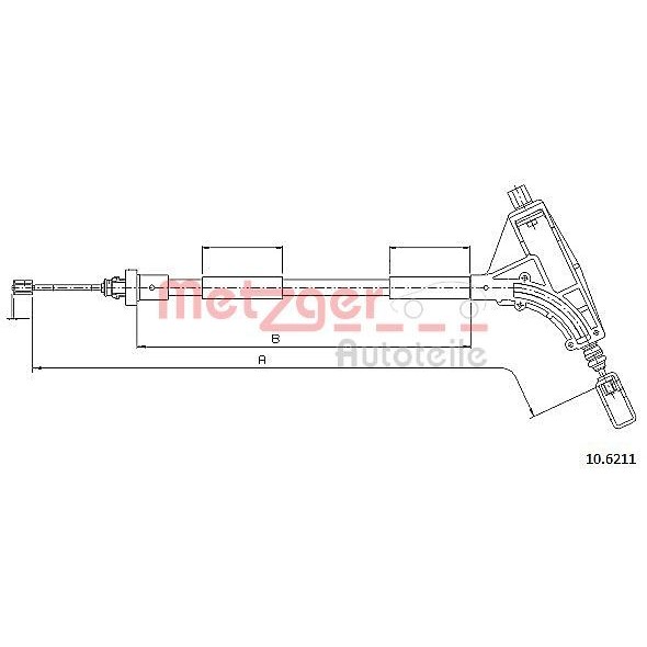 Снимка на Жило за ръчна спирачка METZGER COFLE 10.6211 за Peugeot 406 Estate 2.0 16V - 135 коня бензин