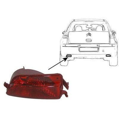 Снимка на Задни светлини за мъгла; задни светлини VAN WEZEL червен 0970929 за Citroen C4 LC Hatchback 1.4 16V - 88 коня бензин