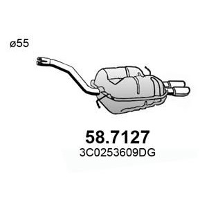 Снимка на Задно гърне ASSO 58.7127 за VW Passat 6 Variant (B6,3c5) 2.0 TDI - 110 коня дизел