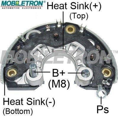 Снимка на Изправител, генератор MOBILETRON RB-66H за Mercedes T2 Platform (609) 814 DA 4x4 (670.411, 670.412) - 136 коня дизел
