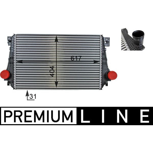 Снимка на Интеркулер (охладител за въздуха на турбината) MAHLE BEHR PREMIUM LINE CI 268 000P