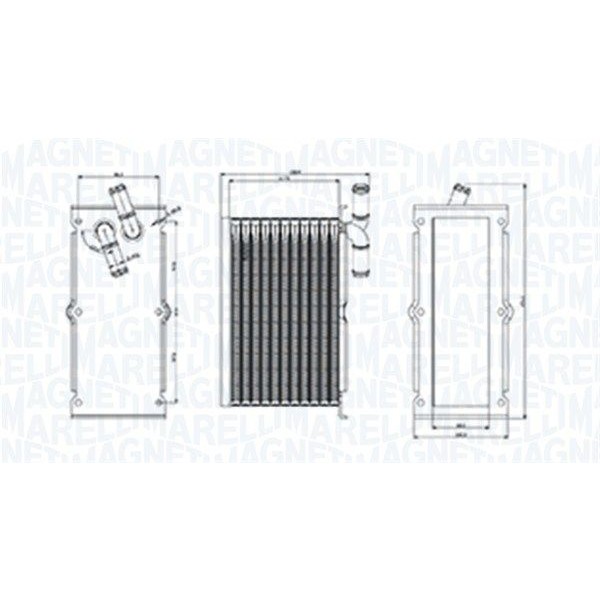 Снимка на Интеркулер (охладител за въздуха на турбината) MAGNETI MARELLI 351319205380 за VW Jetta 6 (162) 1.2 TSI - 105 коня бензин