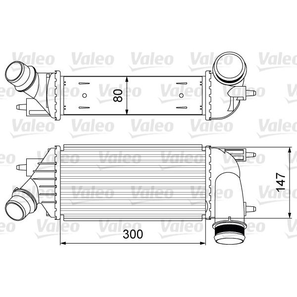 Снимка на Интеркулер (охладител за въздуха на турбината) VALEO 818583 за Peugeot 807 2.0 HDi - 163 коня дизел
