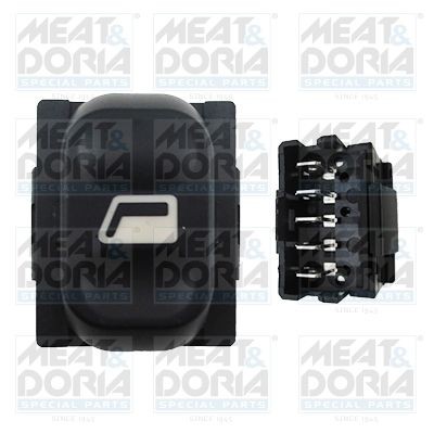 Снимка на Ключ(бутон), стъклоповдигане MEAT & DORIA 26356 за Peugeot Ranch Box (5) 1.6 HDi 90 - 90 коня дизел