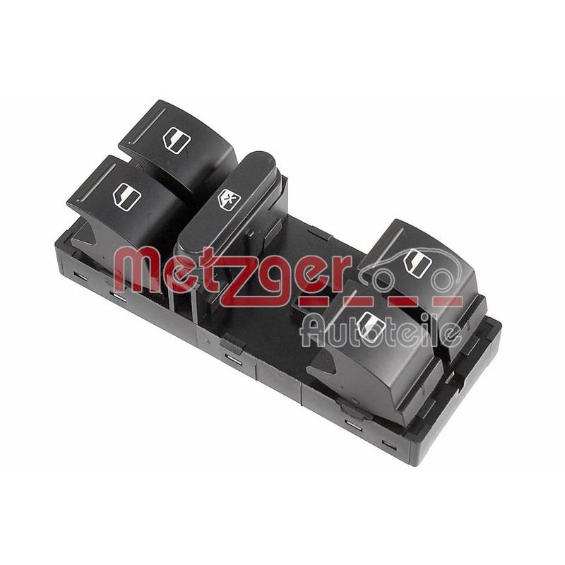 Снимка на Ключ(бутон), стъклоповдигане METZGER черен 0916995 за Skoda Laura (1Z3) 1.9 TDI - 105 коня дизел