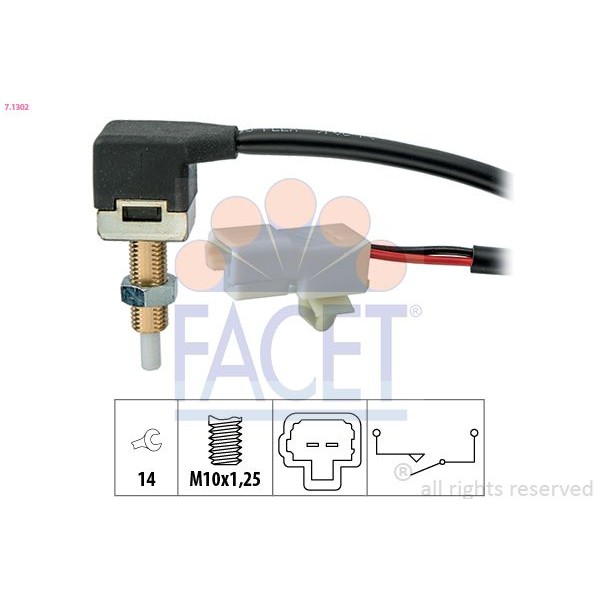 Снимка на Ключ, задействане на съединителя (geschwindigkeitsregelanlag FACET Made in Italy - OE Equivalent 7.1292 за Dacia Logan MCV2 1.5 dCi - 84 коня дизел
