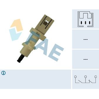 Снимка на Ключ за спирачните светлини; ключ, задействане на съединителя (geschwindigkeitsregelanlag FAE 24410 за Citroen Relay BUS 230p 1.9 TD - 90 коня дизел
