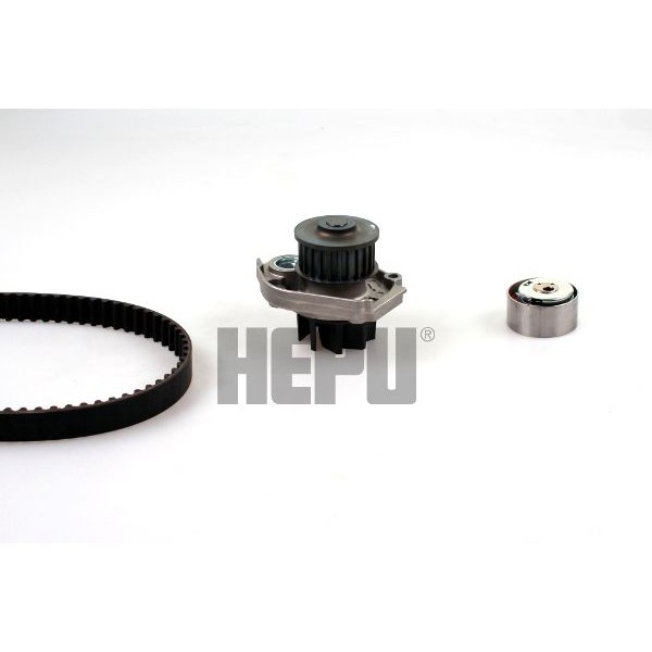 Снимка на Комплект ангренажен ремък + водна помпа HEPU PK12012