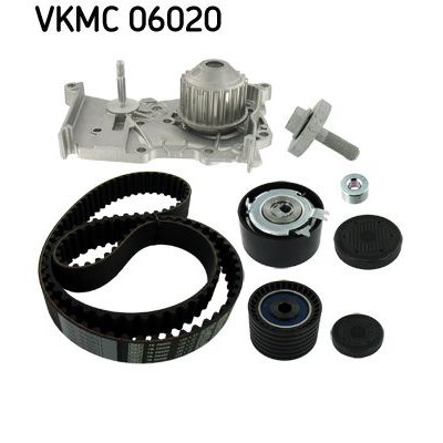 Снимка на Комплект ангренажен ремък + водна помпа SKF VKMC 01148-2