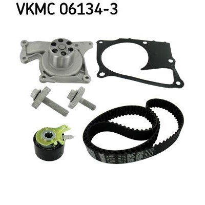 Снимка на Комплект ангренажен ремък + водна помпа SKF VKMC 01251