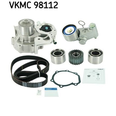 Снимка на Комплект ангренажен ремък + водна помпа SKF VKMC 03247
