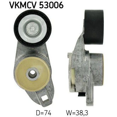 Снимка на Комплект ангренажен ремък + водна помпа SKF VKMC 06010