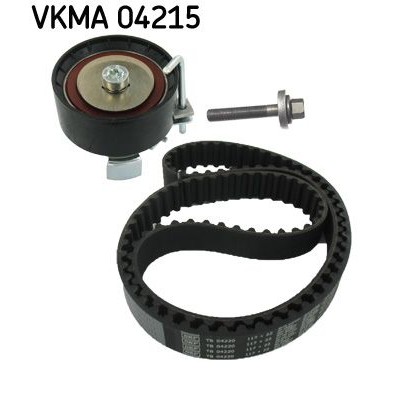 Снимка на Комплект ангренажен ремък SKF черен VKMA 01106