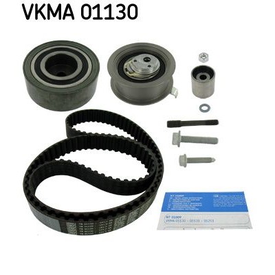 Снимка на Комплект ангренажен ремък SKF черен VKMA 01130