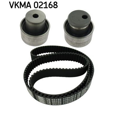 Снимка на Комплект ангренажен ремък SKF черен VKMA 02168
