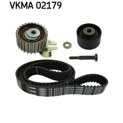 Снимка на Комплект ангренажен ремък SKF черен VKMA 02179