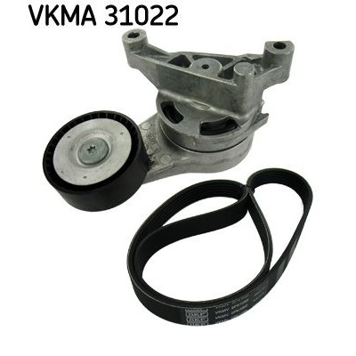 Снимка на Комплект ангренажен ремък SKF черен VKMA 03241