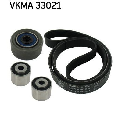 Снимка на Комплект ангренажен ремък SKF черен VKMA 06140