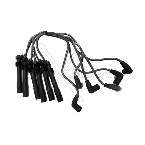 Снимка на Комплект запалителни кабели MAXGEAR черен 53-0080
