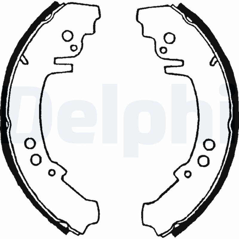 Снимка на Комплект спирачни челюсти DELPHI LS1687