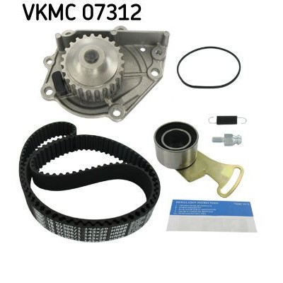 Снимка на Комплект ангренажен ремък + водна помпа SKF син черен VKMC 01278 за Audi A3 Cabrio (8V7) 1.6 TDI - 115 коня дизел