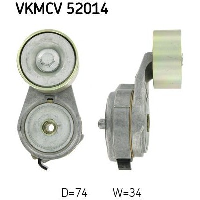 Снимка на Комплект ангренажен ремък + водна помпа SKF VKMC 05228 за Opel Frontera B 2.2 i (6B_ZC, 6B_VF, 6B_66, 6B_76) - 136 коня бензин