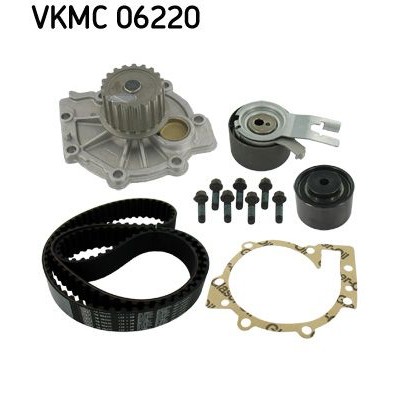 Снимка на Комплект ангренажен ремък + водна помпа SKF VKMC 06220 за Volvo XC 90 Estate D5 AWD - 163 коня дизел
